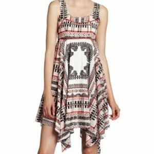 Jessica Simpson Scarf Hem Keyhole Back Dress